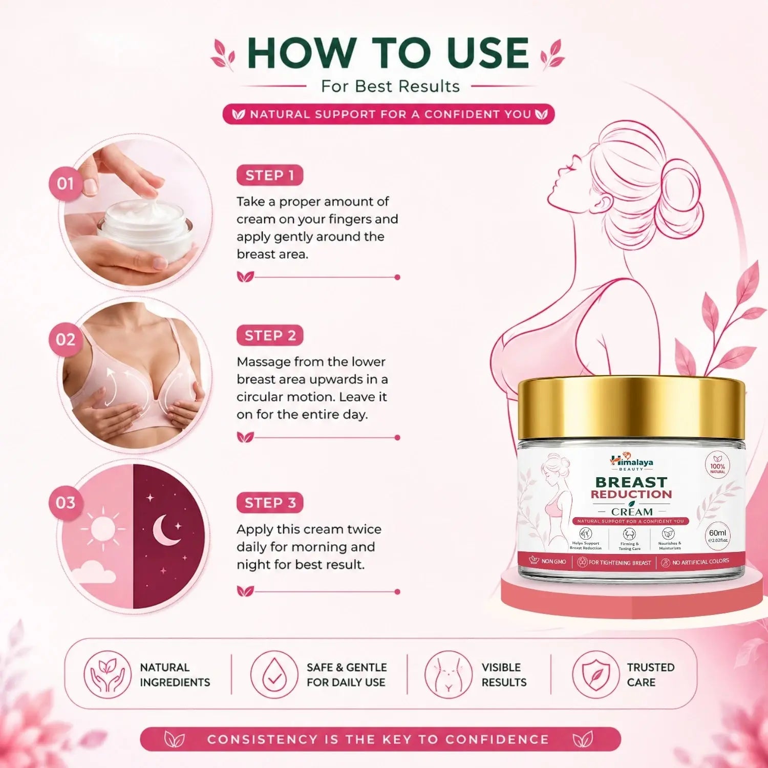 Himalaya Beauty Breast Reduction Cream - 60ml Himalaya Beauty
