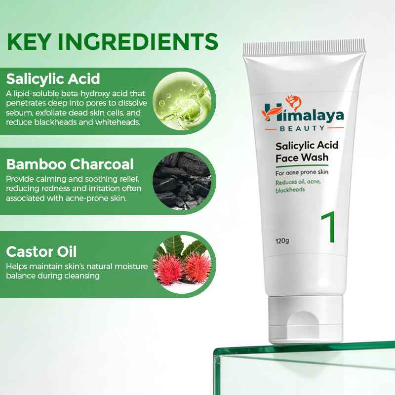 Himalaya Beauty Salicylic Acid Face Wash – 120g