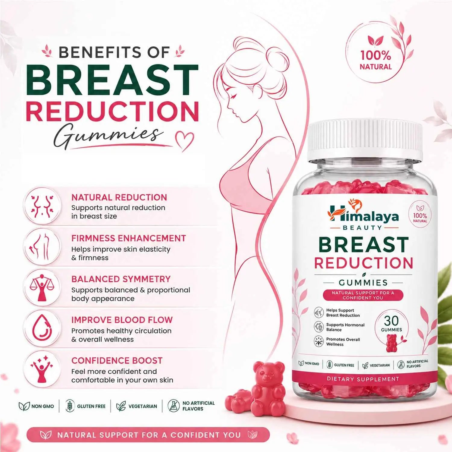 Himalaya Beauty Breast Reduction Gummies - 30