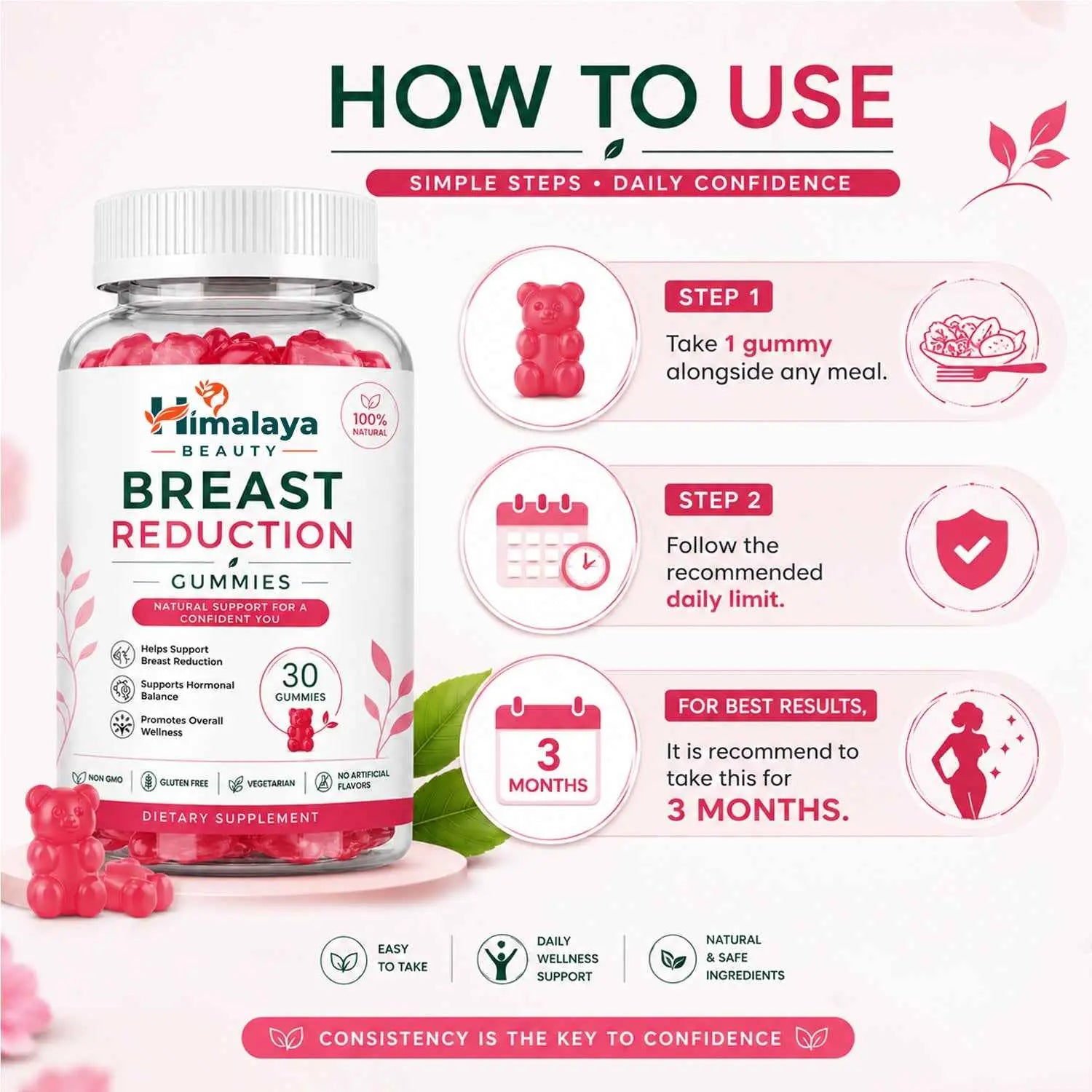 Himalaya Beauty Breast Reduction Gummies - 30